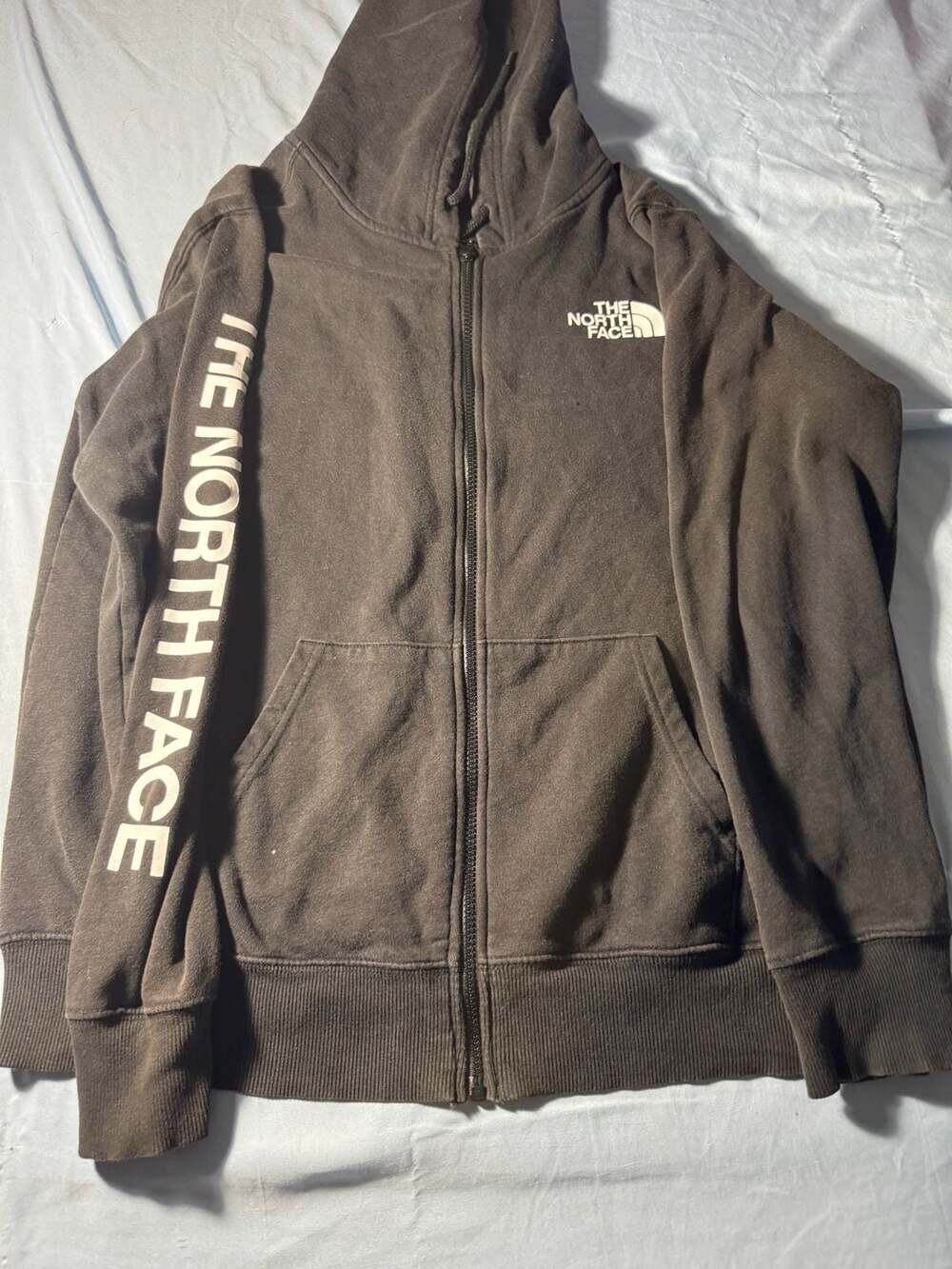 The North Face Full Zip Hoodie Spellout Jumper